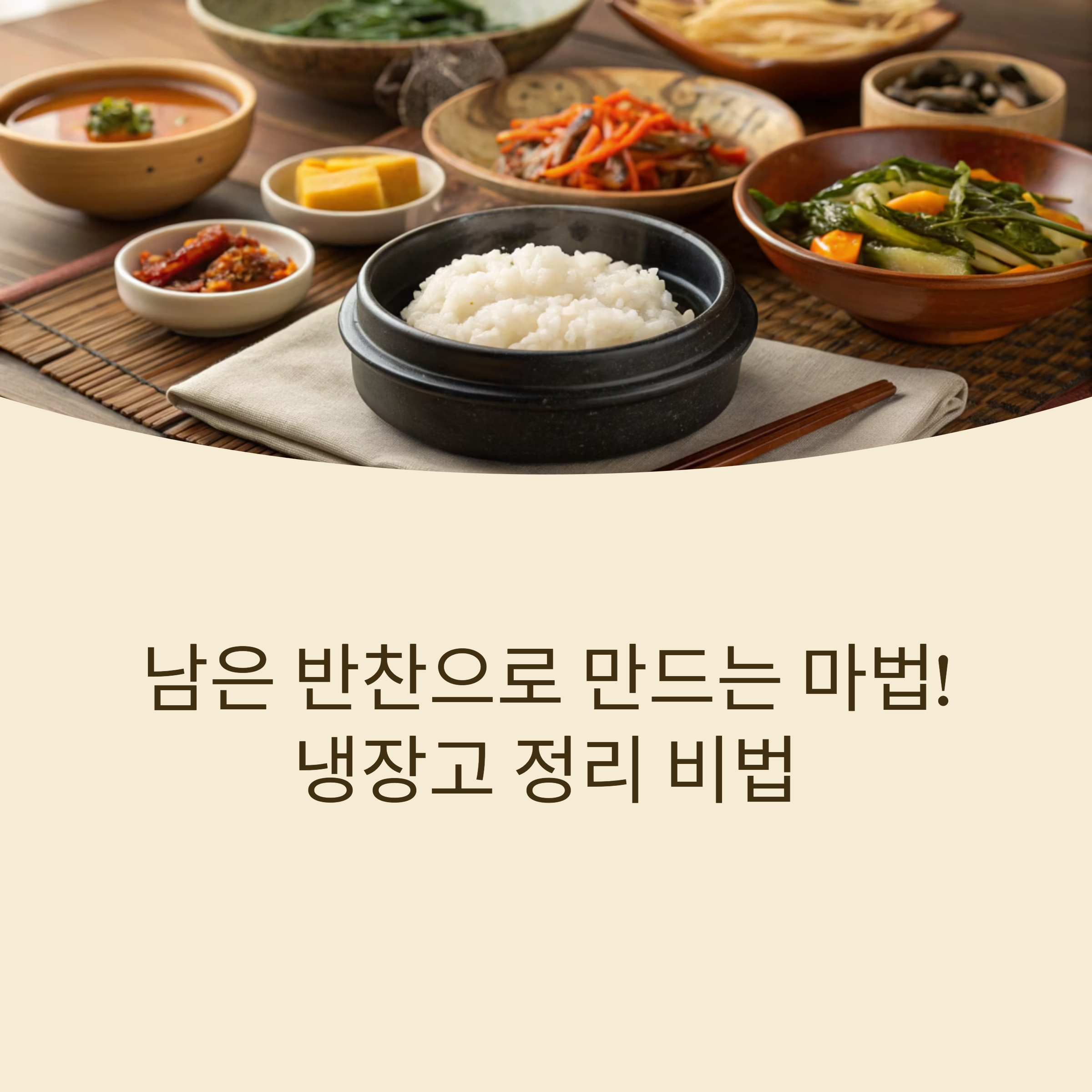 남은 반찬으로 만드는 리사이클 비빔밥 아이디어