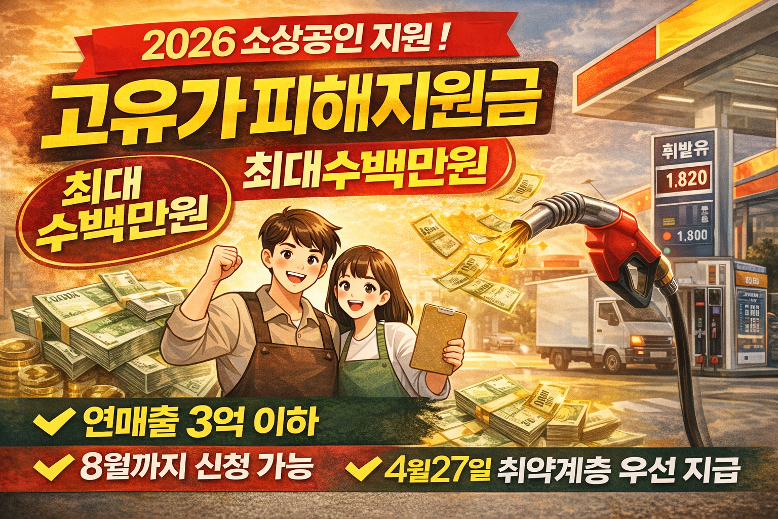 소상공인 지원, 고유가 피해 지원급, 전쟁지원금