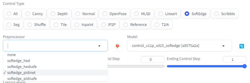 ControlNet Soft Edge 모델