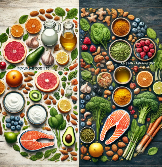면역력 VS 항염증 식단의 차이 관련 사진