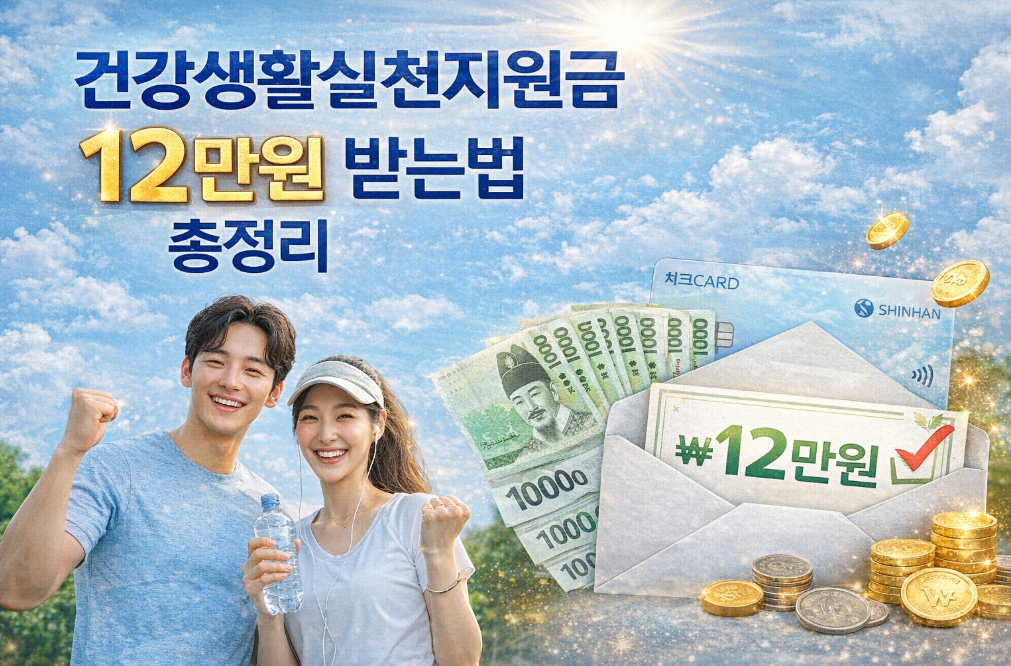 건강생활실천지원금 12만원 놓치지 말고 받는 완벽 가이드