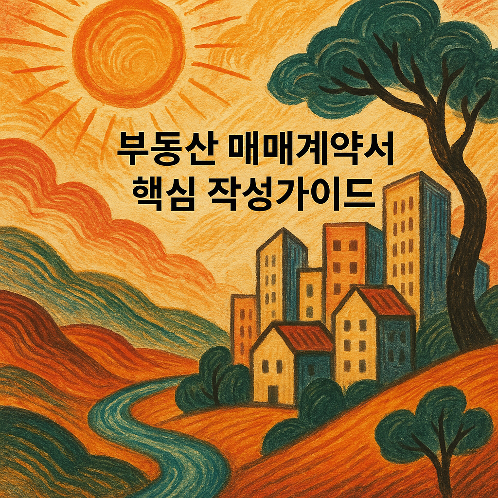 부동산 매매계약서 핵심 작성가이드