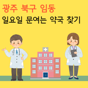 광주 북구 임동 일요일 문여는 당번 약국