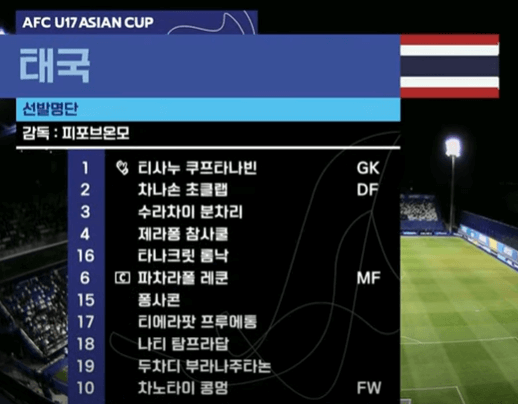 U17한국축구8강경기