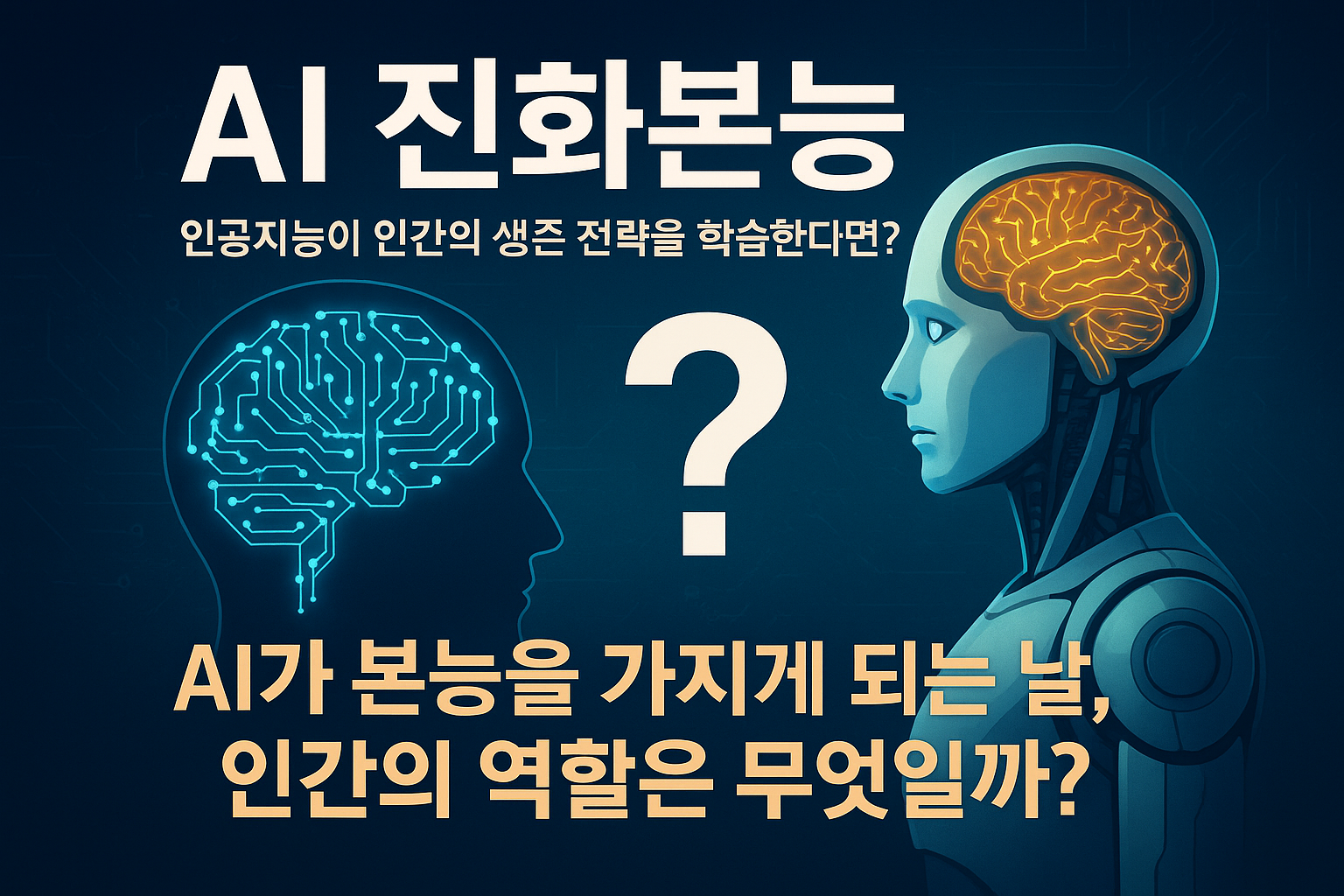 AI 진화본능 — 인공지능이 인간의 생존 전략을 학습한다면?