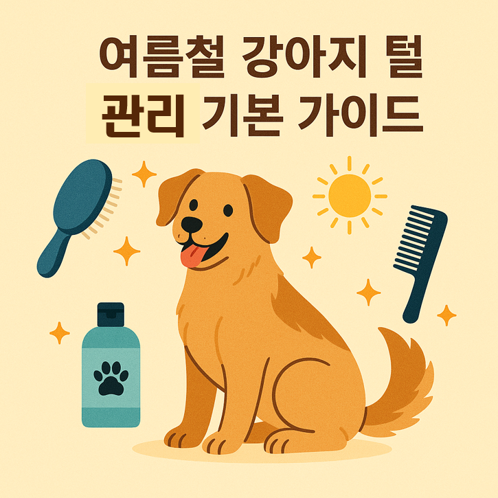여름철 가아지 털 관리 기본 가이드 이미지