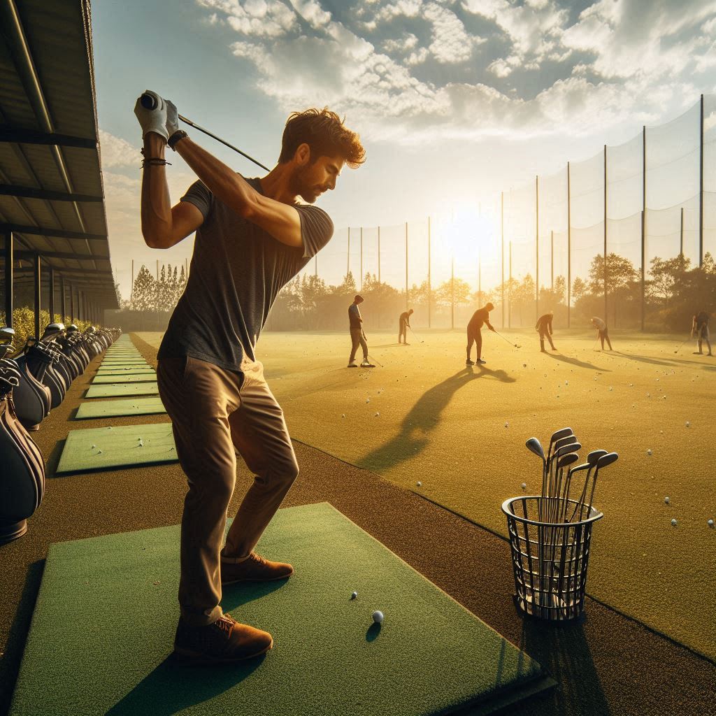 실외골프연습장 배경