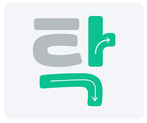 런드리고딕체 특징 2