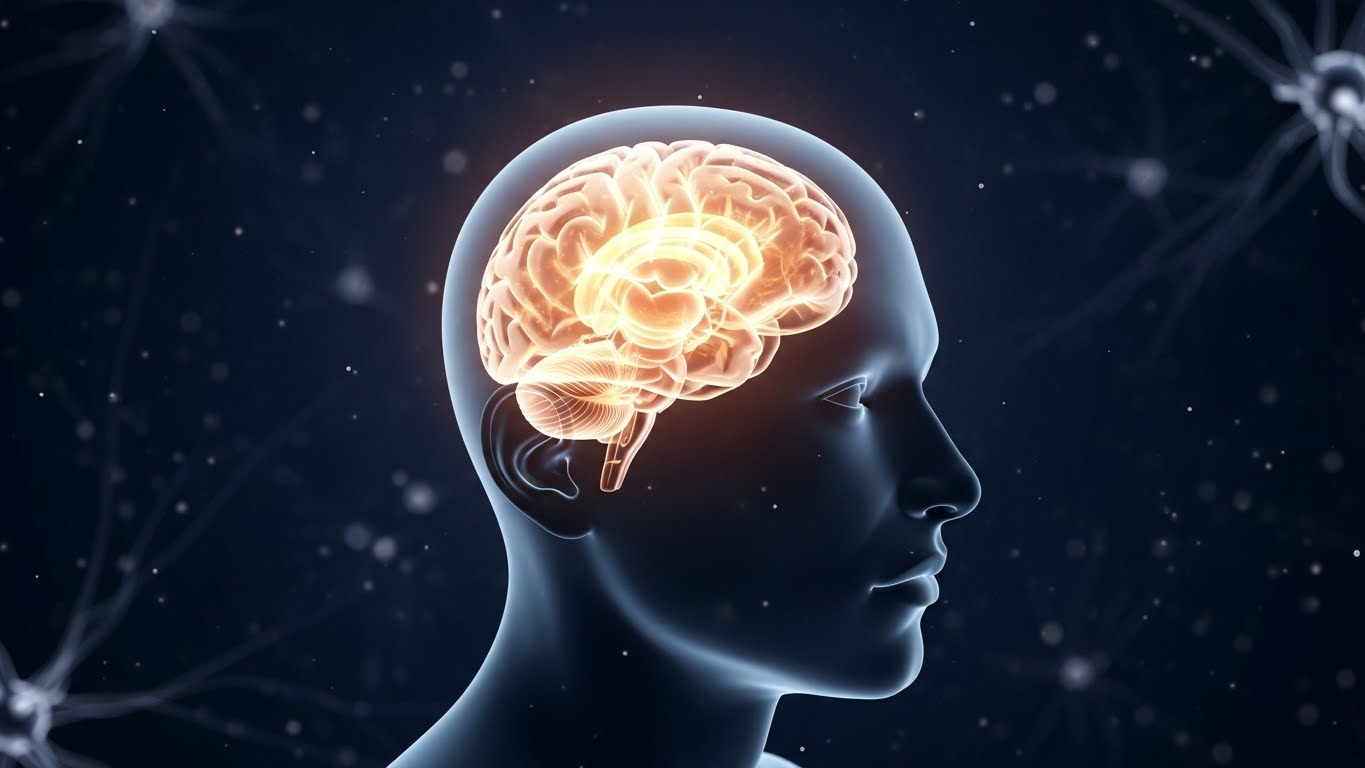 집중력과 의사결정을 담당하는 뇌의 사령탑인 전두엽의 기능을 형상화한 이미지