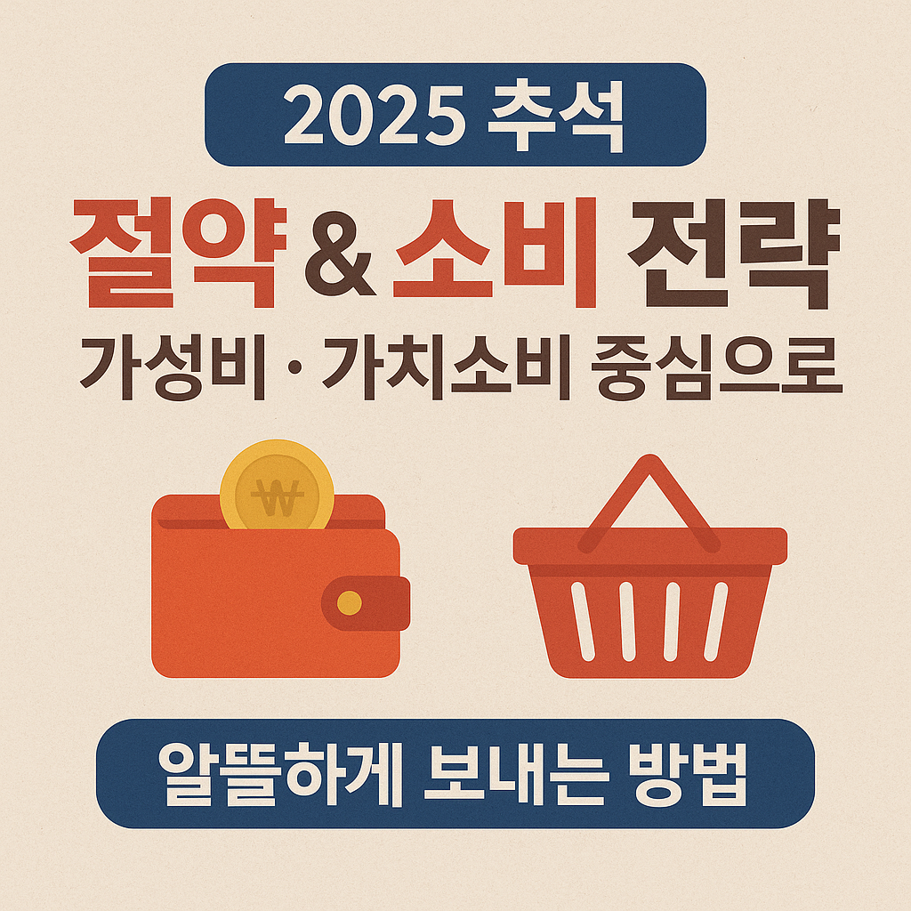 2025년 추석 절약 및 소비 전략 총정리 ❘ 지출 줄이고 알뜰하게 보내는 방법