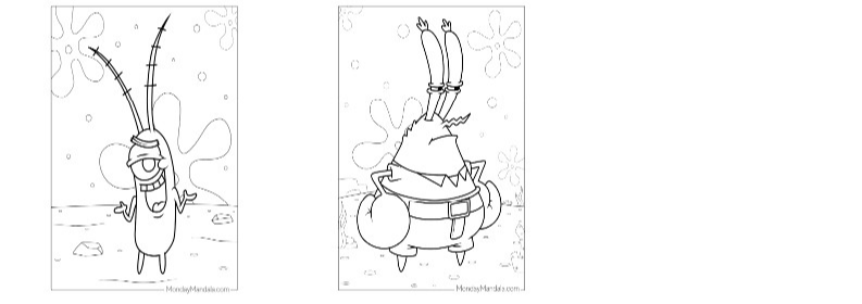 스폰지밥 색칠공부 도안