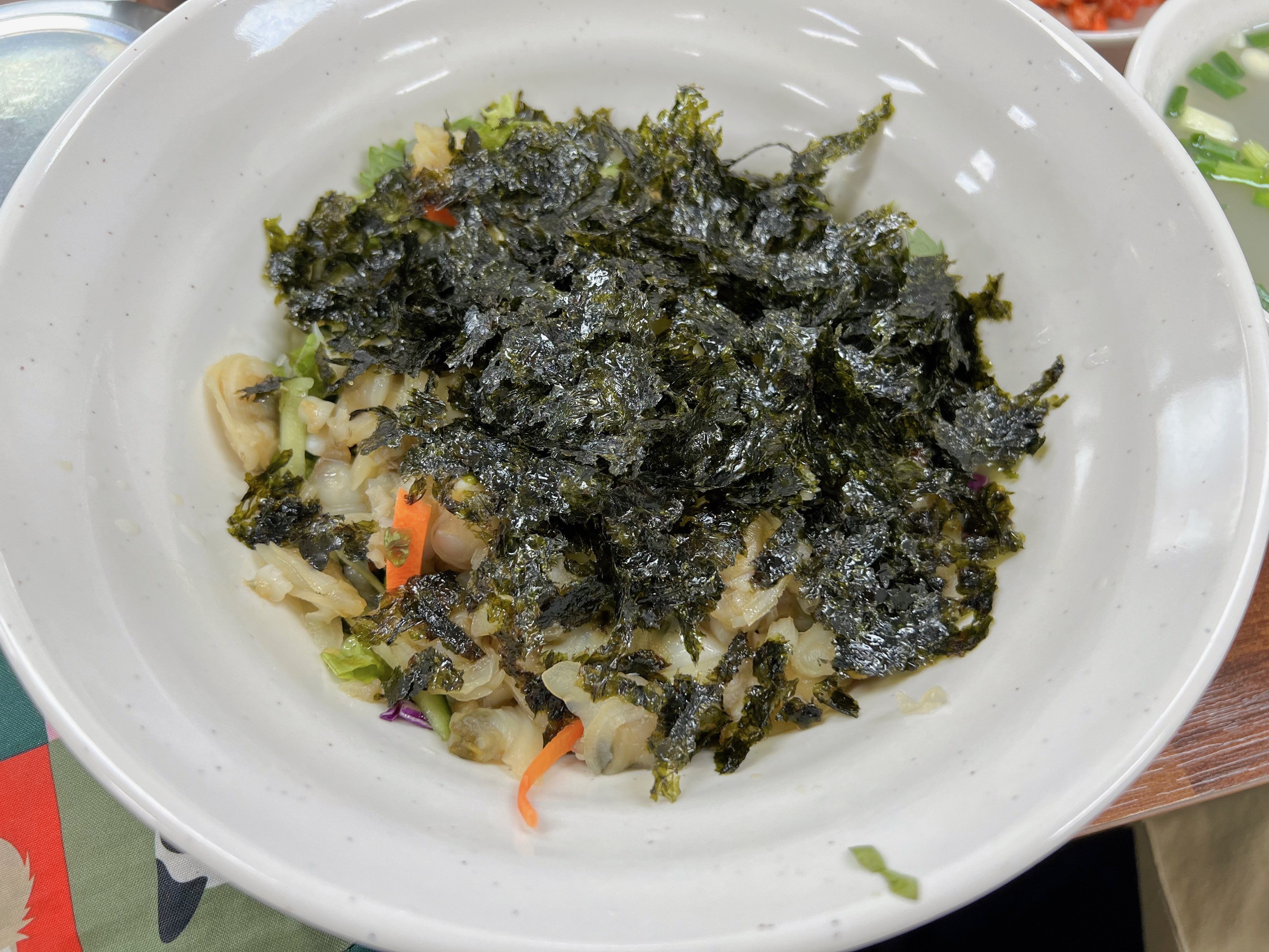 곡성 옥과 함지박식당 바지락비빔밥