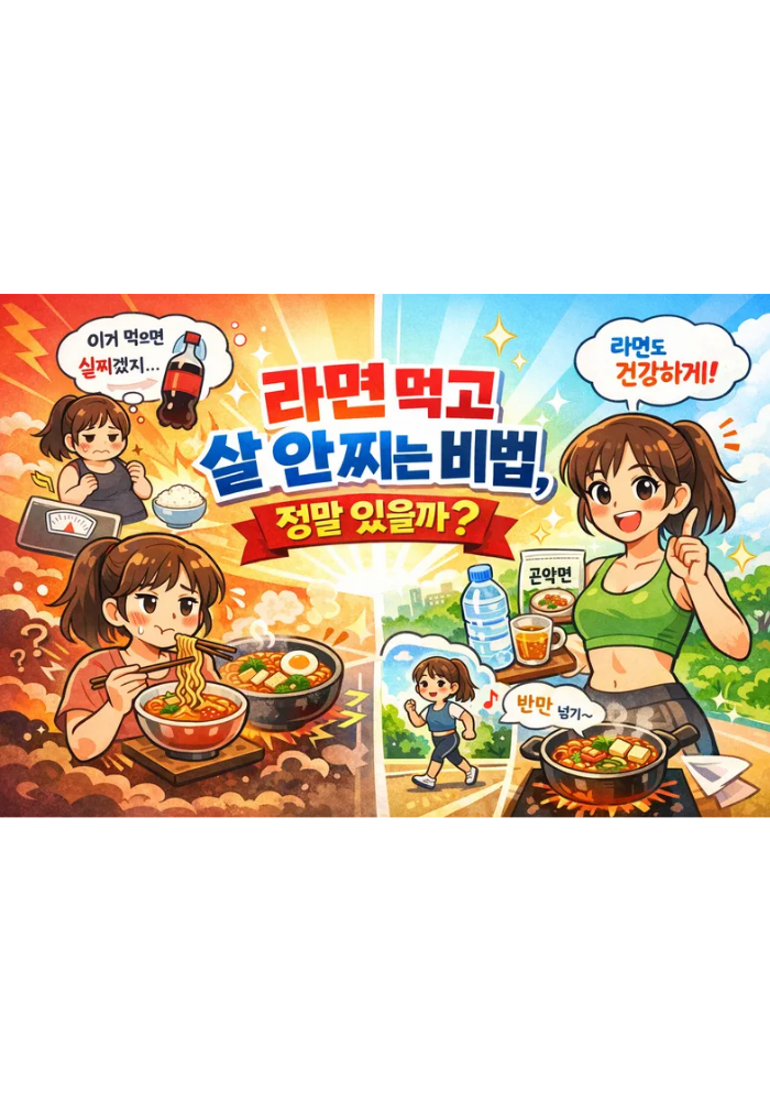 1.라면을 사랑하는 사람을 위한 현실적인 다이어트 칼럼