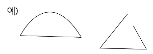 다각형이 아닌 도형 예시