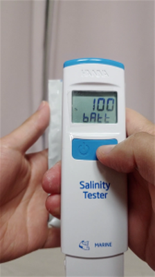 전자식 염도계 영점조정 방법