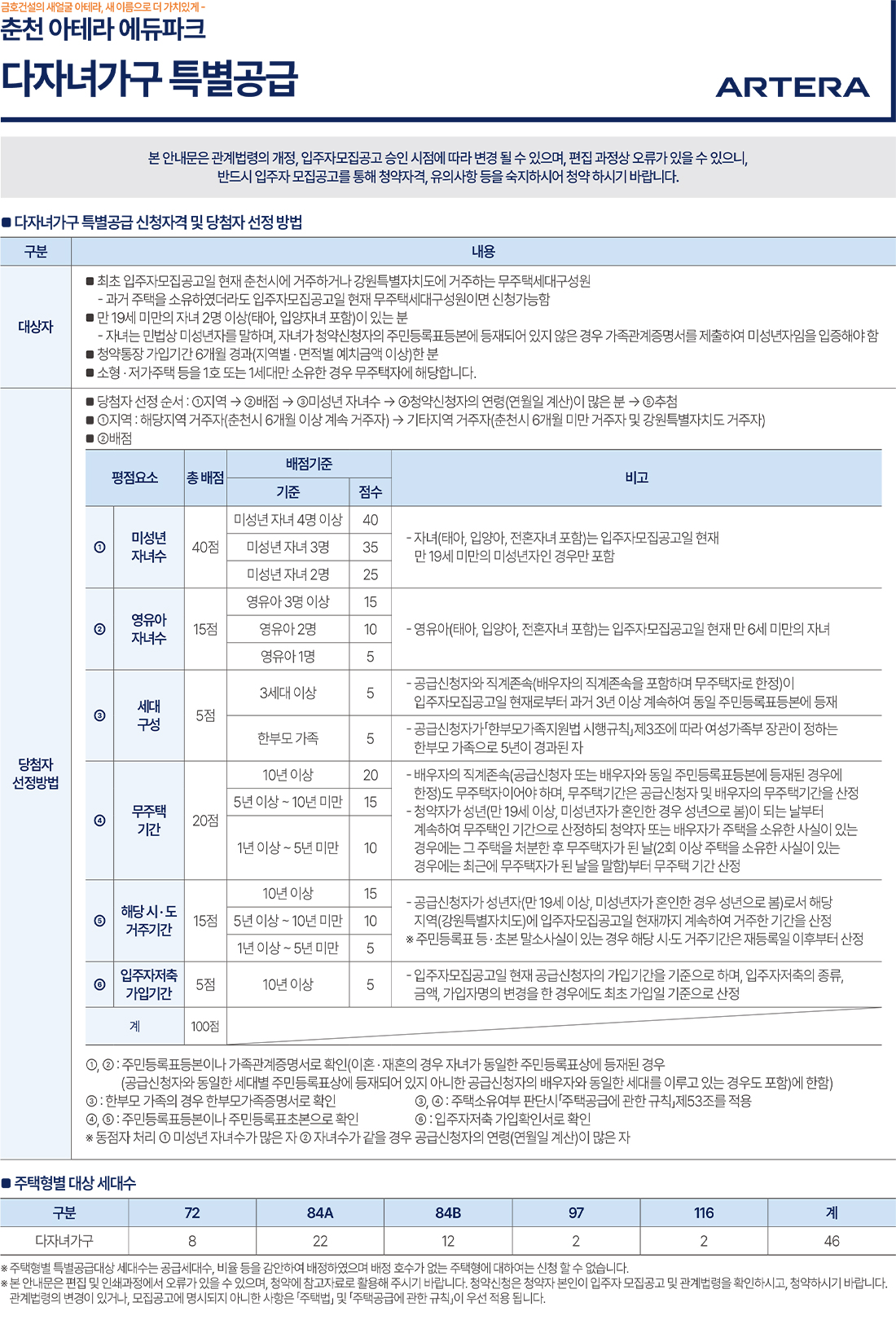 춘천 아테라 에듀파크 특별공급