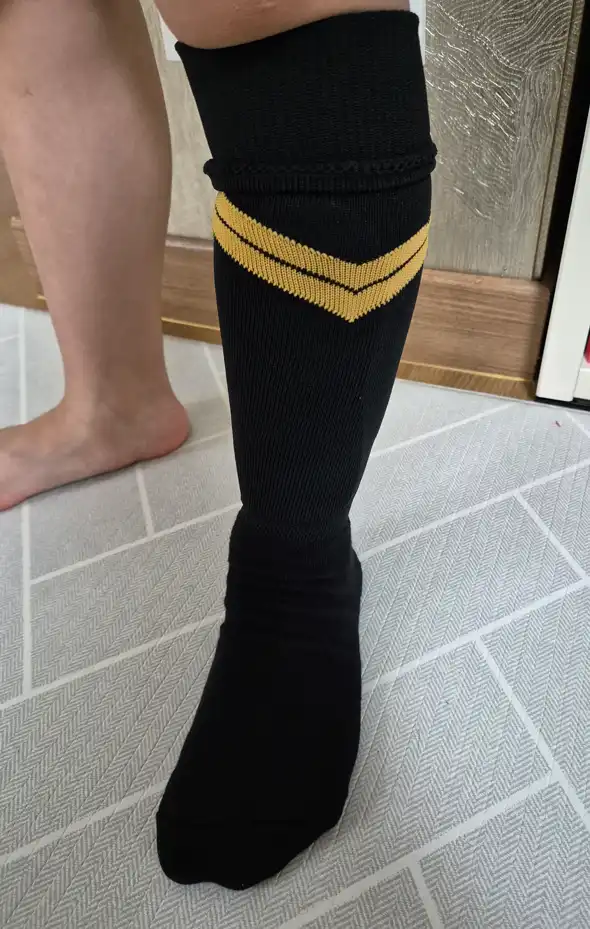 양말신고 신가드 착용한 모습