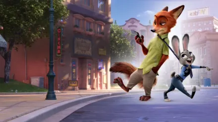 Nick and Judy, the main characters of the movie Zootopia