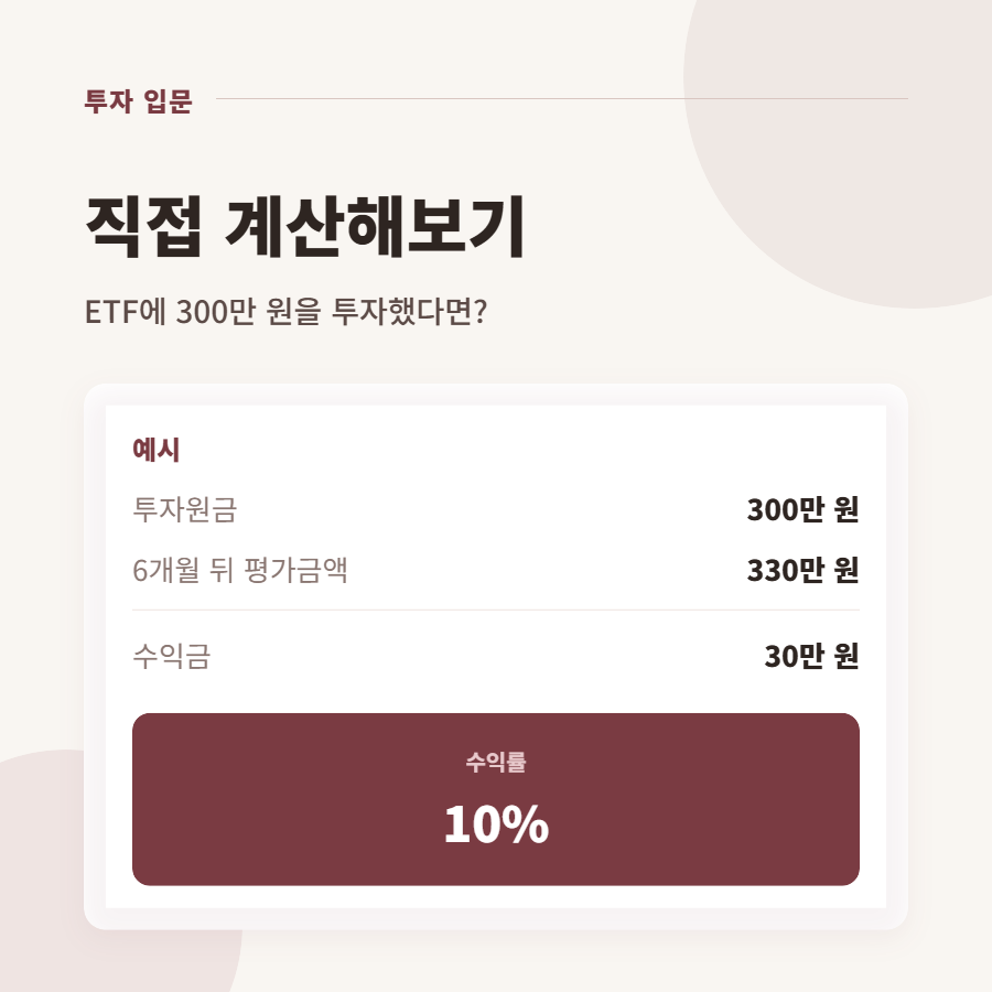 수익률 10%랑 수익금 10만 원, 어떤 게 더 좋은 건지 헷갈려요