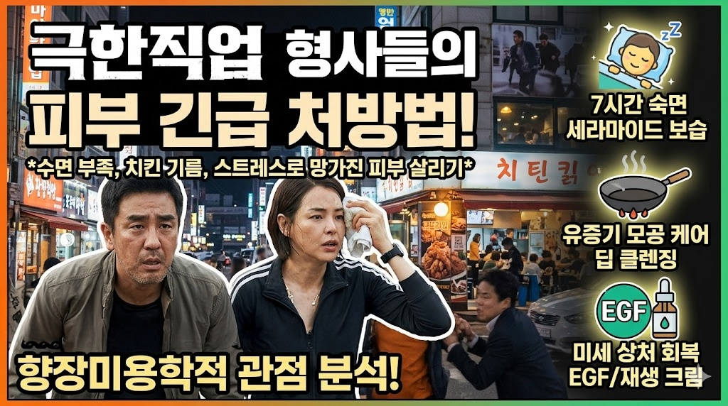 극한직업 피부 (수면부족, 피지산화, 피부장벽)