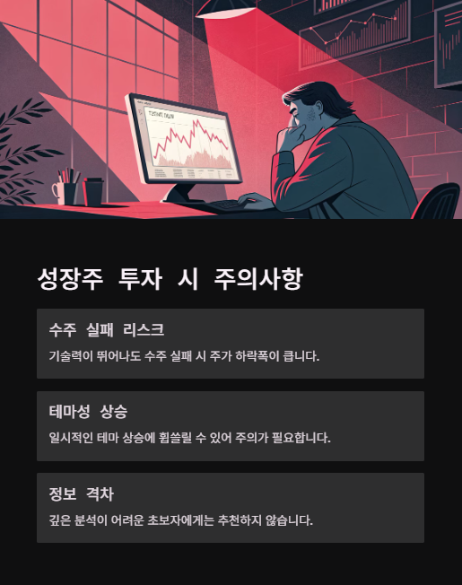 성장주 투자 시 주의사항