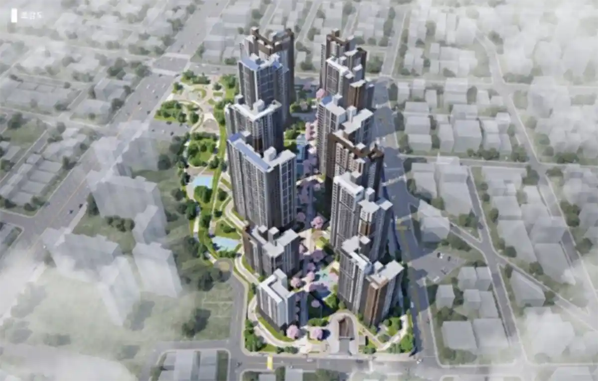 봉명3구역조감도-1272세대아파트-29층높이