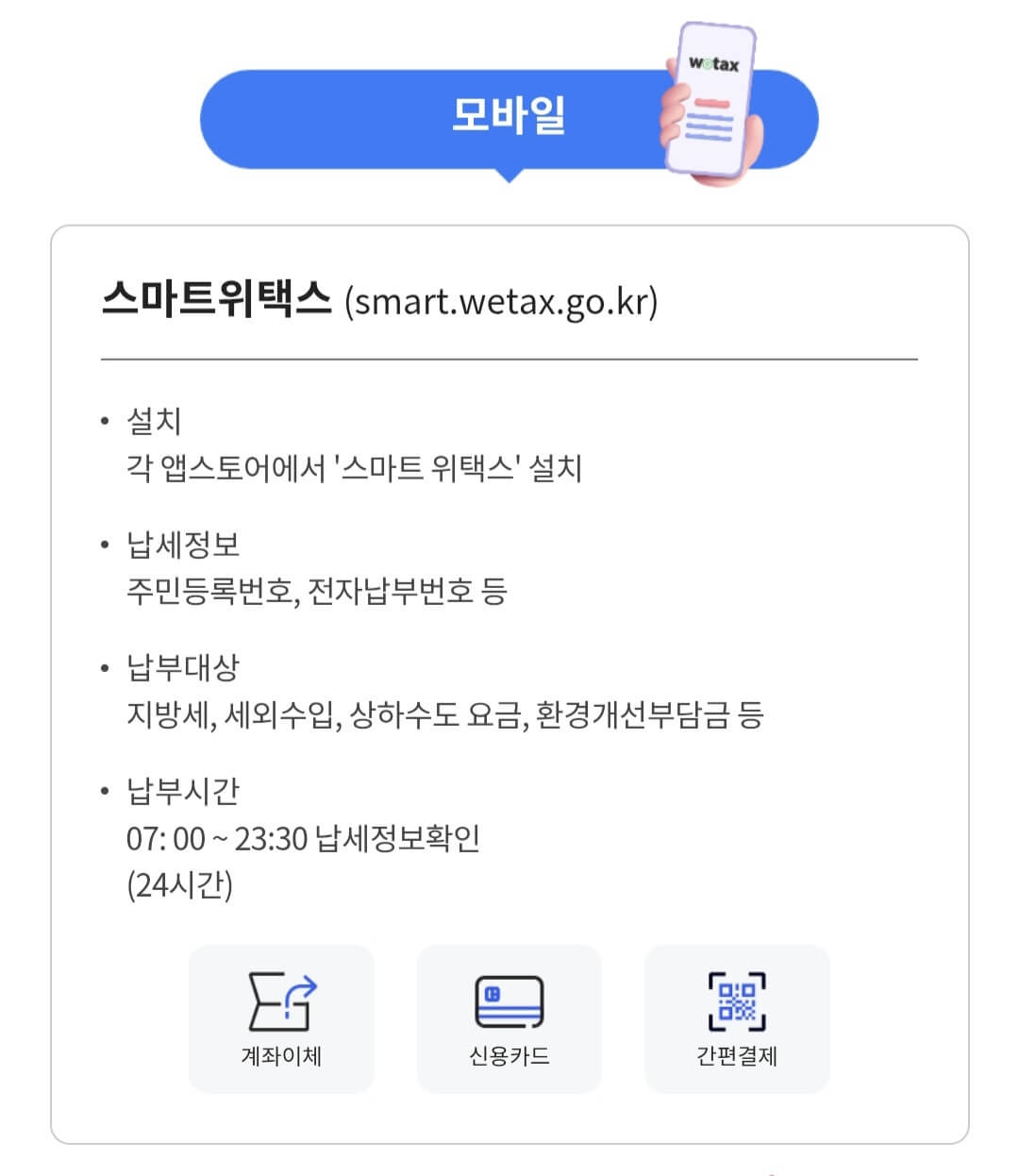 2025 8월 주민세 납부 방법