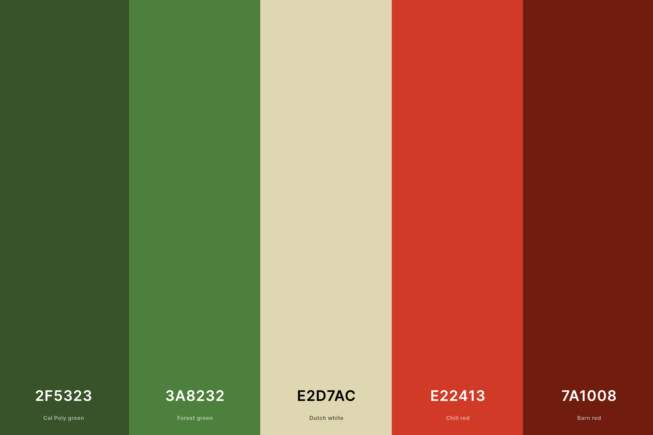Retro Christmas Color Palette