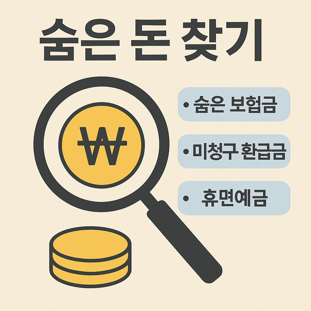 알아두면 돈 되는 &lsquo;숨은 돈 찾기&rsquo; 가이드 2025