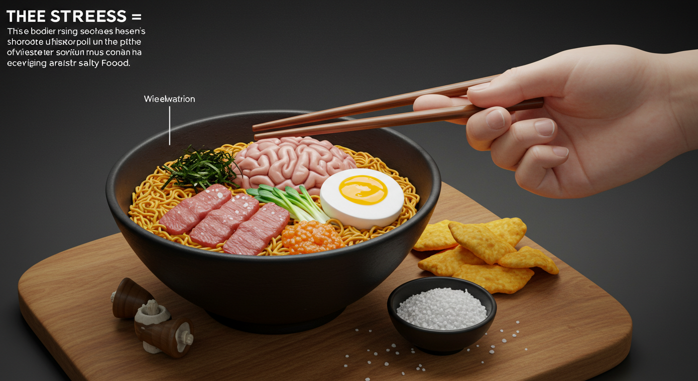 스트레스를 받을 때 짠 음식이 당기는 이유
