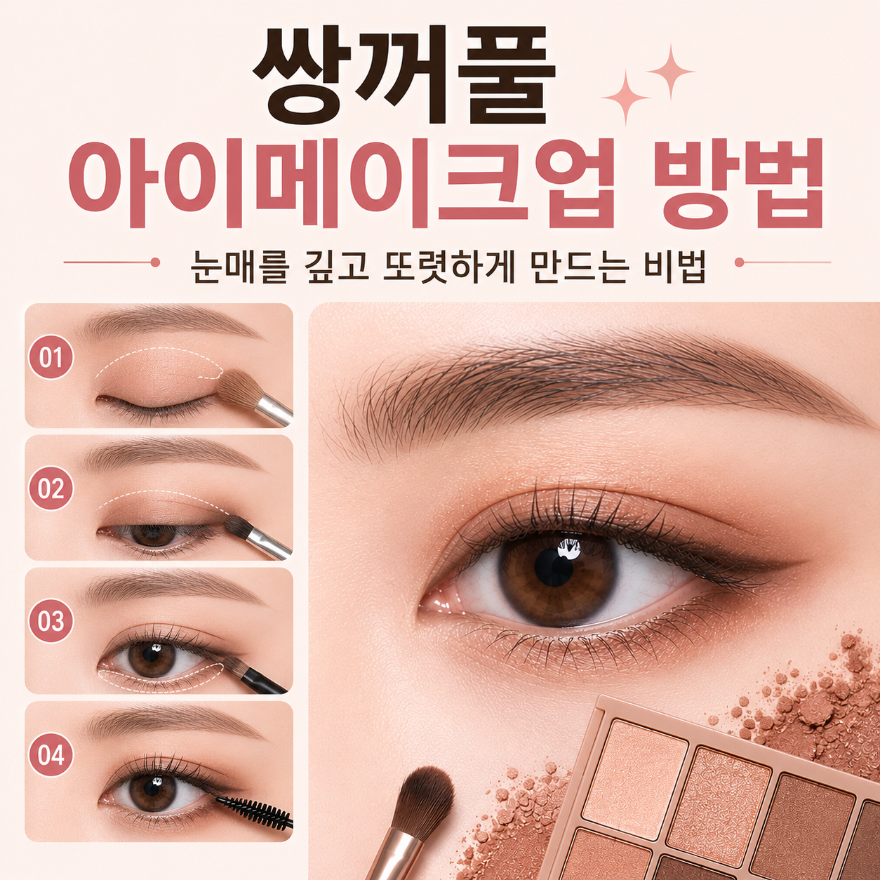 쌍꺼풀 아이메이크업