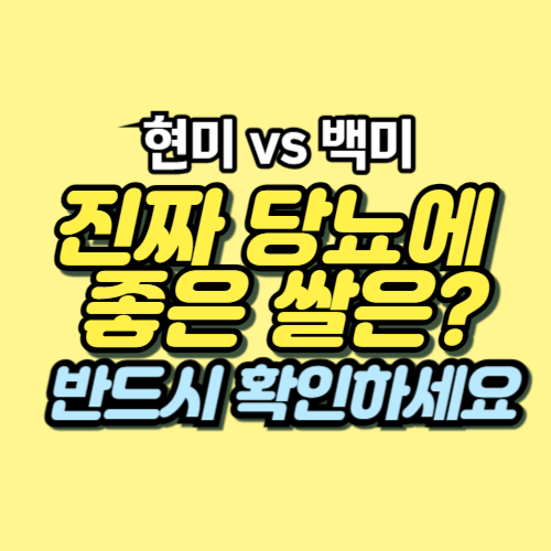 당뇨에 좋은 밥