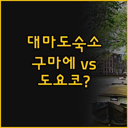 대마도 숙소 비교 구마에하우스와 토요..