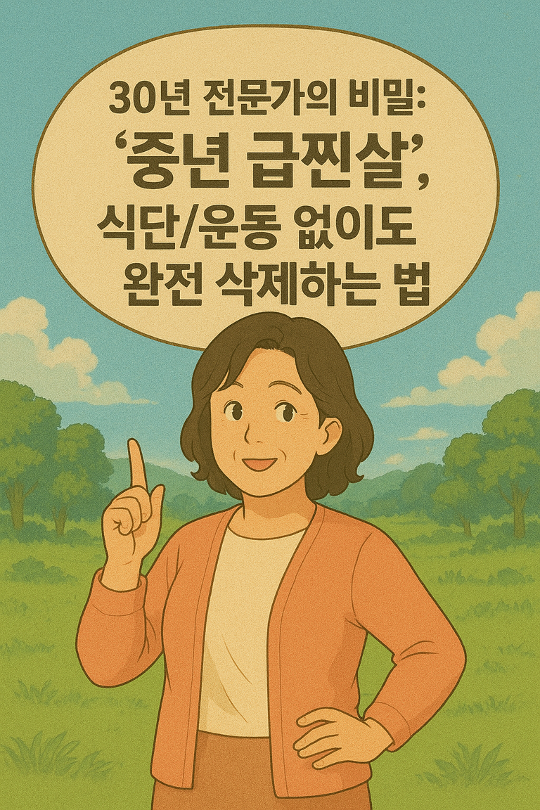 🤫 30년 전문가의 비밀: "중년 급찐살", 식단/운동 없이도 완전 삭제하는 법 (유혜미 원장님 비법 + 내돈내산 경험담)