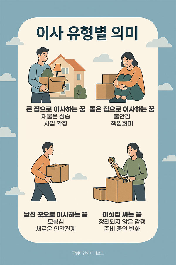이사 꿈 유형별 의미 이사꿈의 의미