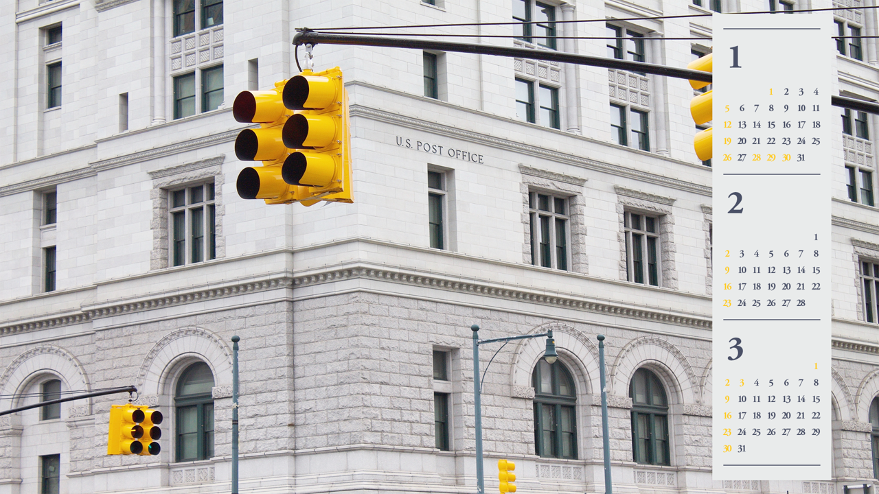 07 노란색 신호등 B - 2025년2월 노트북배경화면