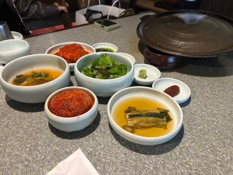 밑반찬 5가지