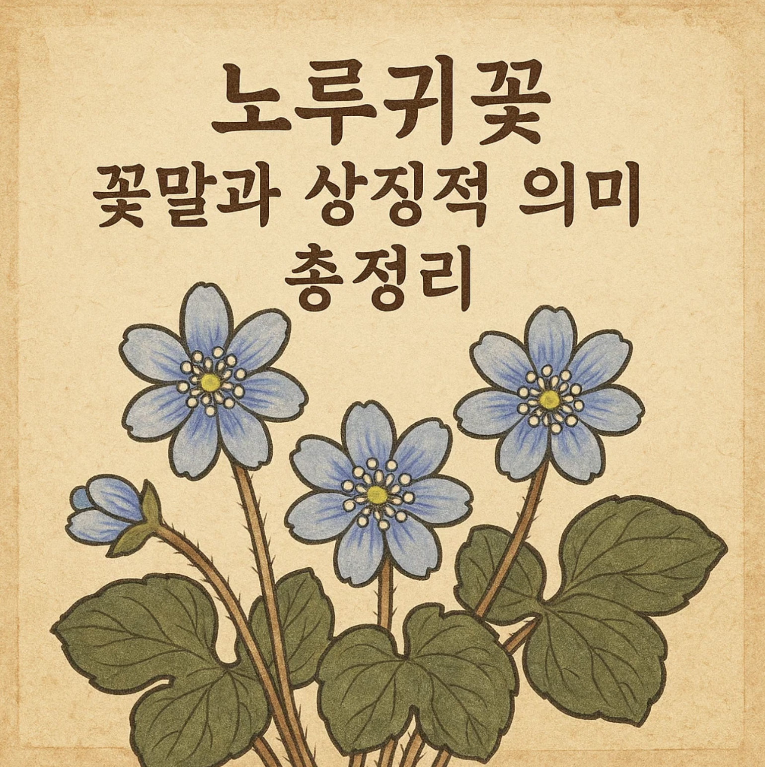 노루귀꽃 꽃말과 상징적 의미 총정리