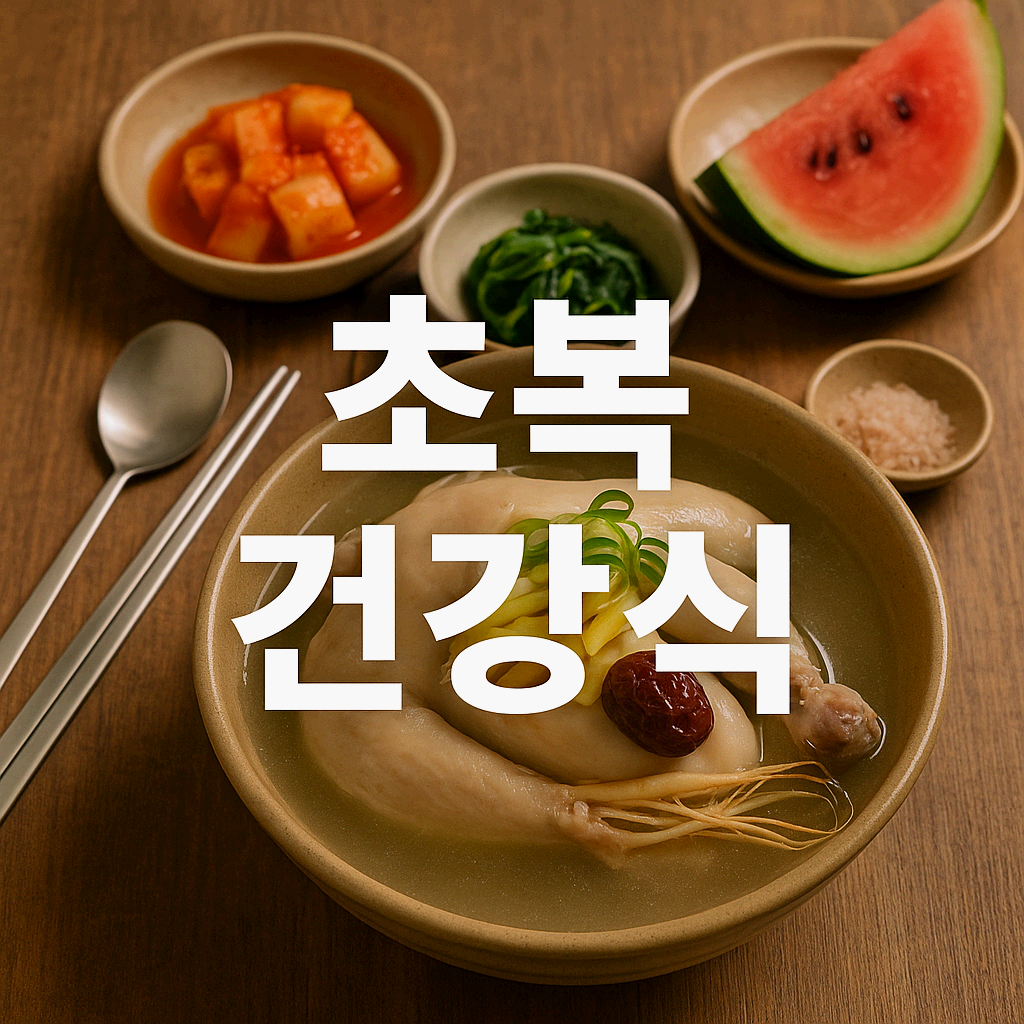 초복에 이 음식만 챙기세요! 여름을 지키는 건강식 완전정복
