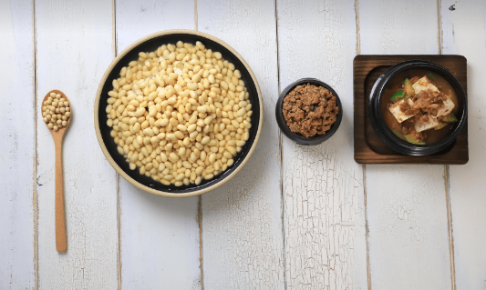 된장,메주,식물성 단백질,이소플라본,사포닌,바실러스 서브틸리스