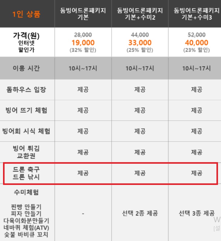 양평빙송어축제-패키지가격