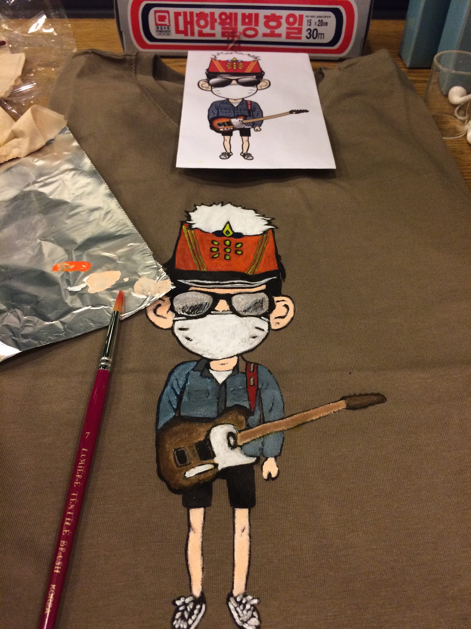 핸드페인팅티셔츠