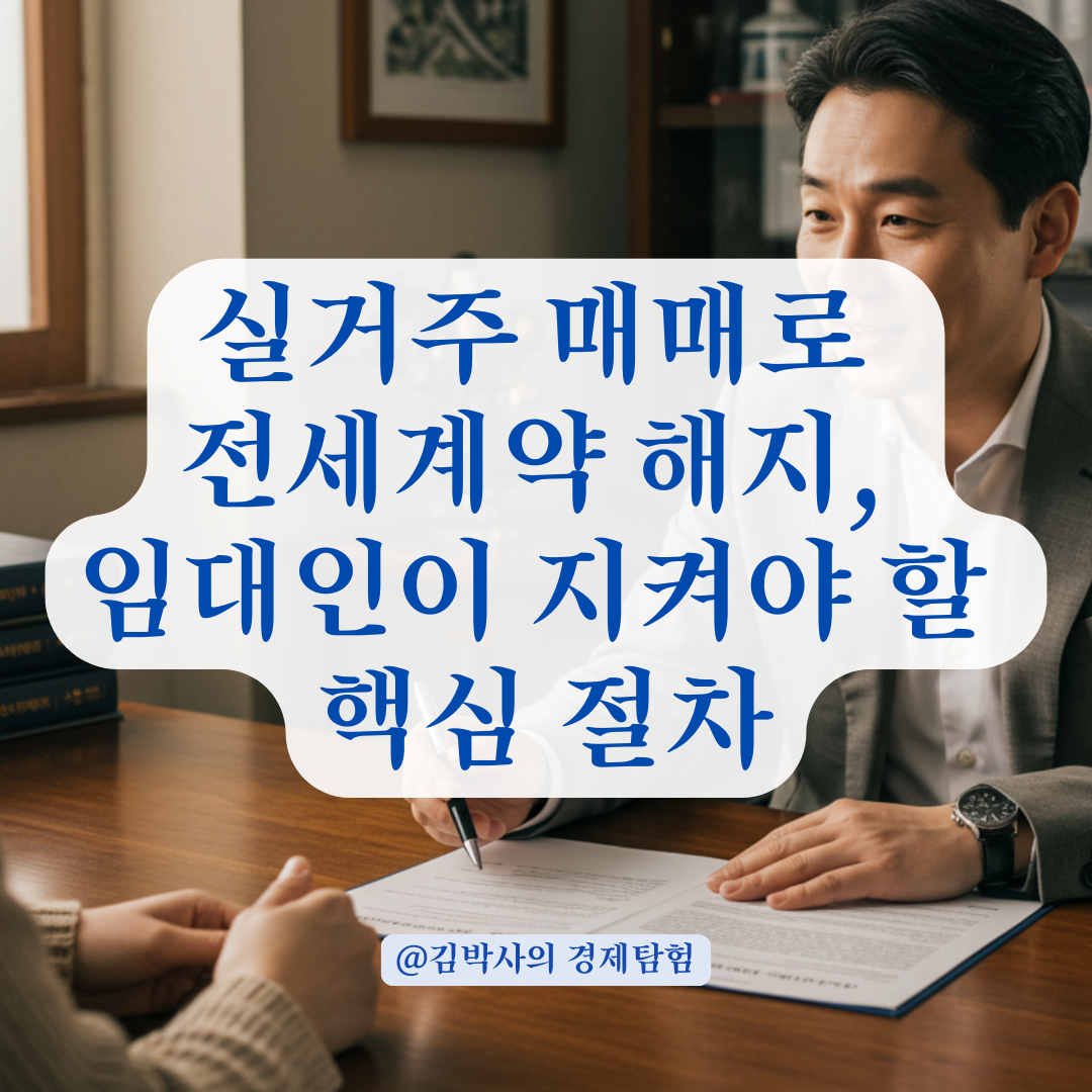 실거주 매매로 전세계약 해지 원할 때, 임대인이 반드시 알아야 할 절차.