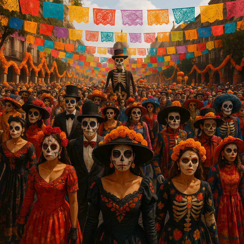 멕시코시티의 죽자 자의 날 축제