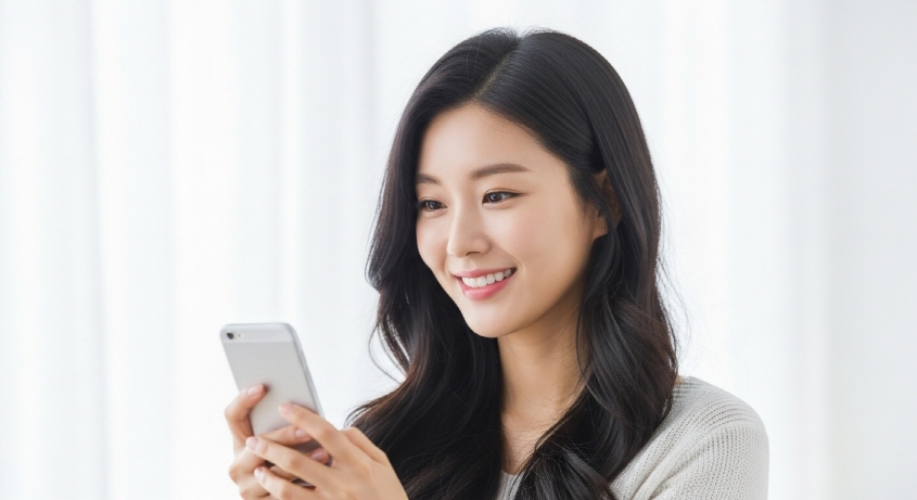 스마트폰 화면에 '민생회복 소비쿠폰' 제목