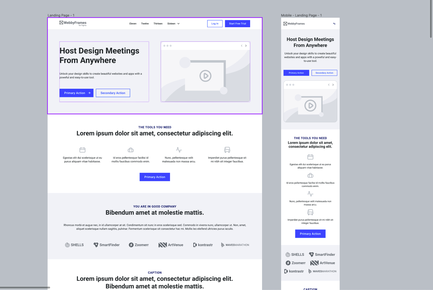 웹·앱 서비스 기획을 위한 와이어프레임과 실제 화면 디자인 비교 예시