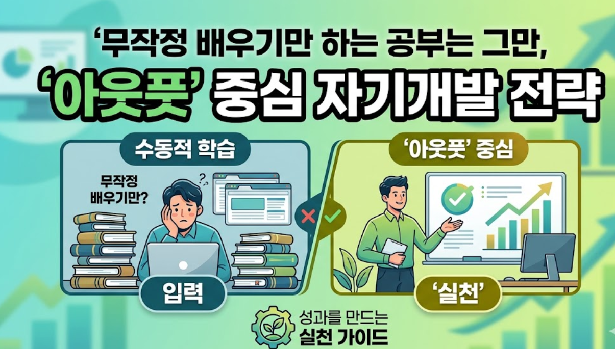 아웃풋' 중심의 자기개발 전략