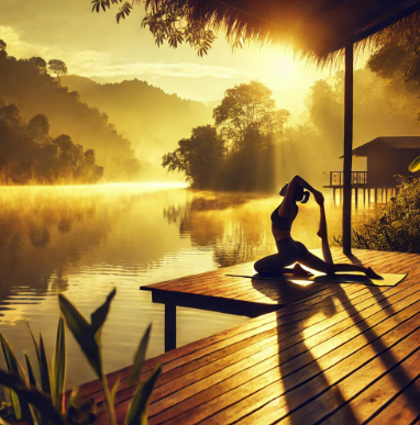 아침 요가 이미지