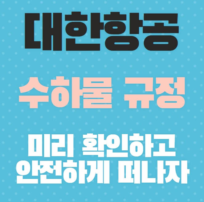 대한항공-수하물-규정-미리-확인하고-안전하게-떠나자