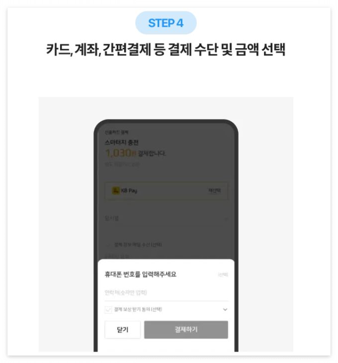 하이플러스카드 모바일 충전방법